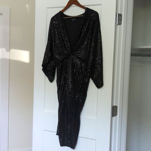 Sparkle wrap dress